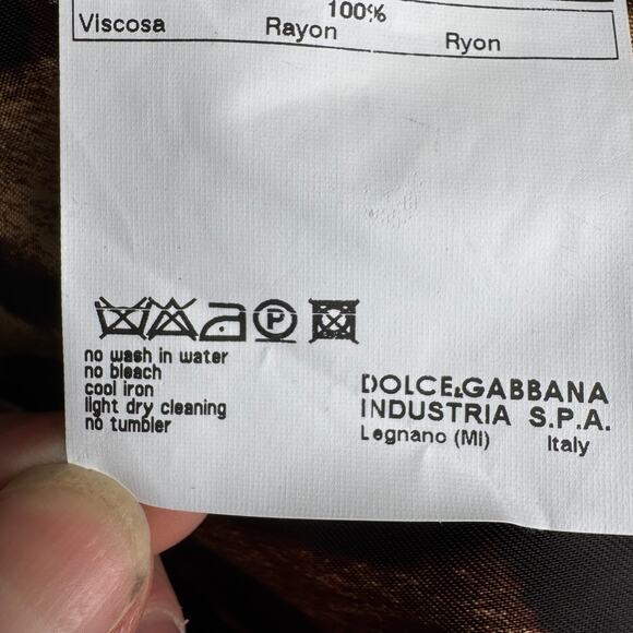 Vintage DOLCE & GABBANA Wool Double Breasted Trench Coat w/ Patent Leather Trim - Picture 11 of 11